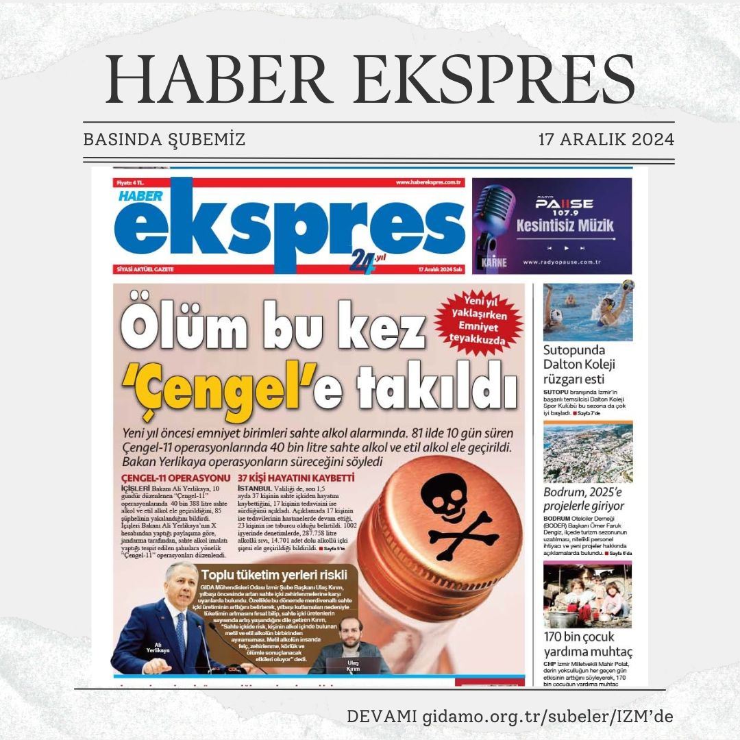 HABER EKSPRES: "ÖLÜM BU KEZ 'ÇENGEL'E TAKILDI"