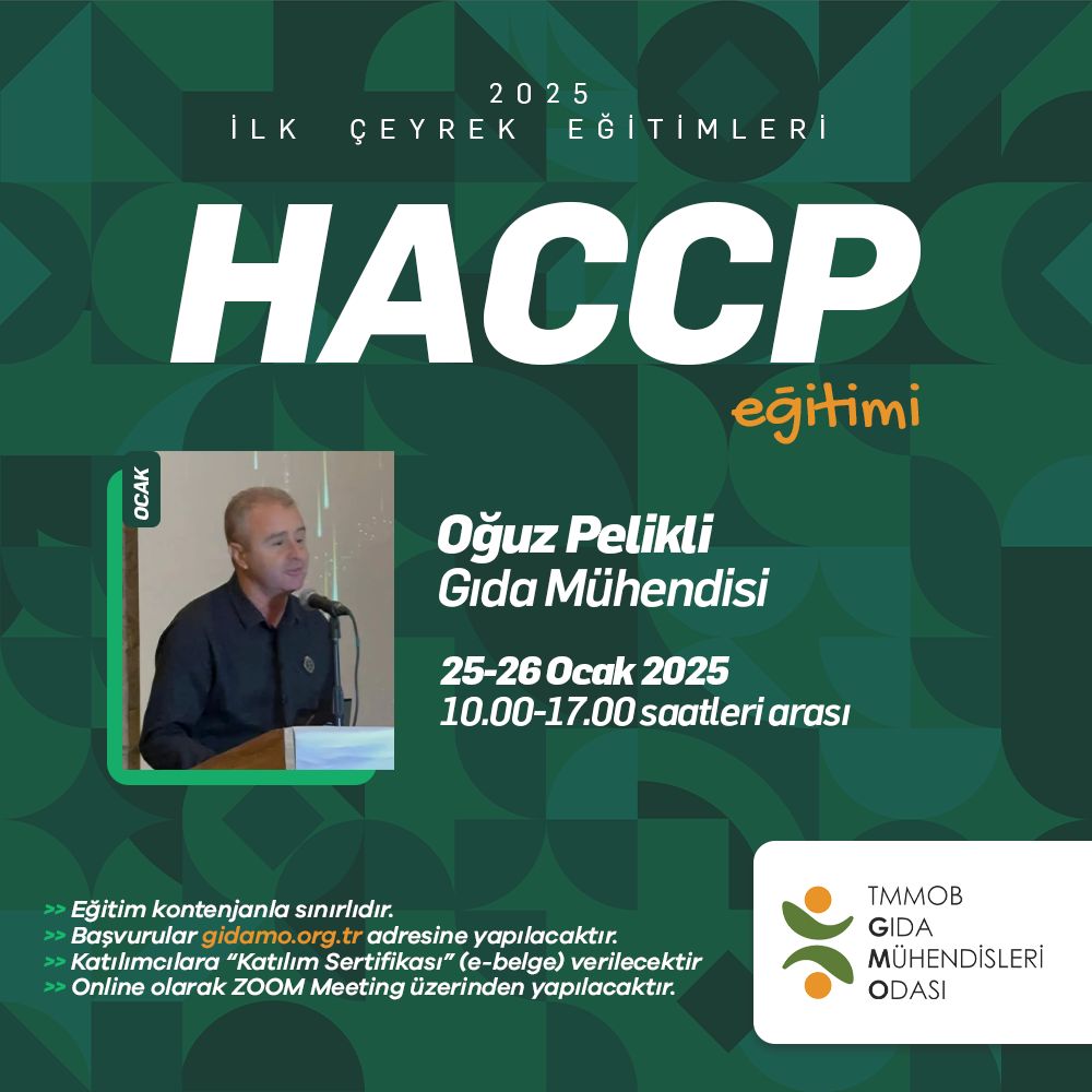 HACCP - Kritik Kontrol Noktalarında Tehlike Analizi Eğitimimizi gerçekleştirdik