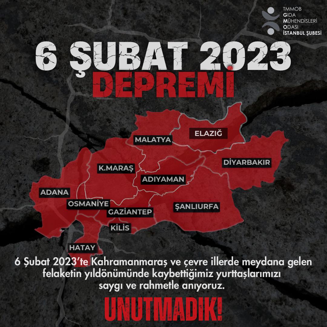 6 Şubat Depremini Unutmadık! Affetmeyeceğiz!