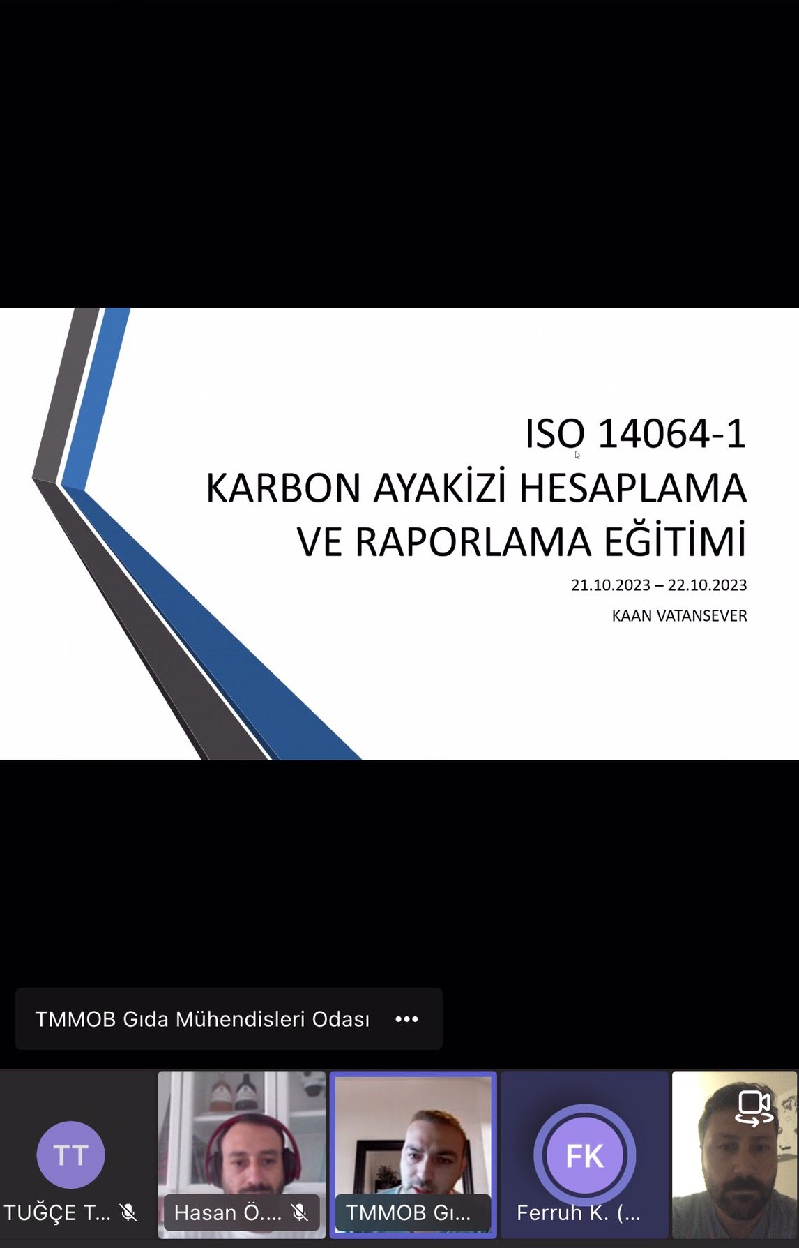 ONLİNE ISO 14064-1 2018 KARBON AYAK İZİ HESAPLAMA VE RAPORLAMA EĞİTİMİ GERÇEKLEŞTİRDİK!