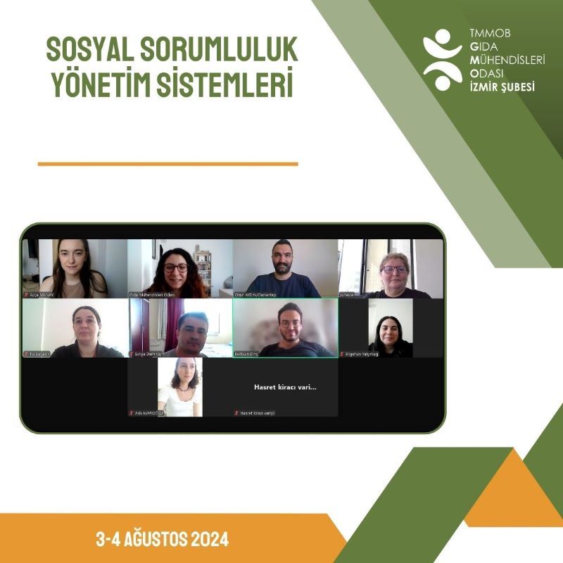 SOSYAL SORUMLULUK YÖNETİM SİSTEMLERİ EĞİTİMİMİZİ GERÇEKLEŞTİRDİK