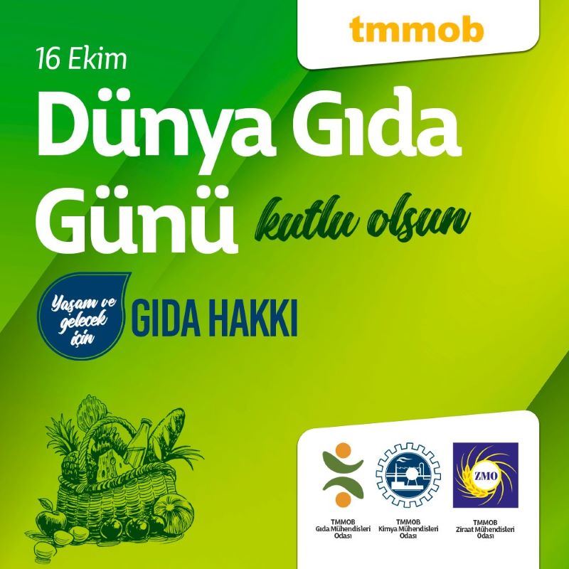 16 EKİM DÜNYA GIDA GÜNÜ - DAHA İYİ BİR YAŞAM VE DAHA İYİ BİR GELECEK İÇİN GIDA HAKKI!... İSTENİRSE MÜMKÜN