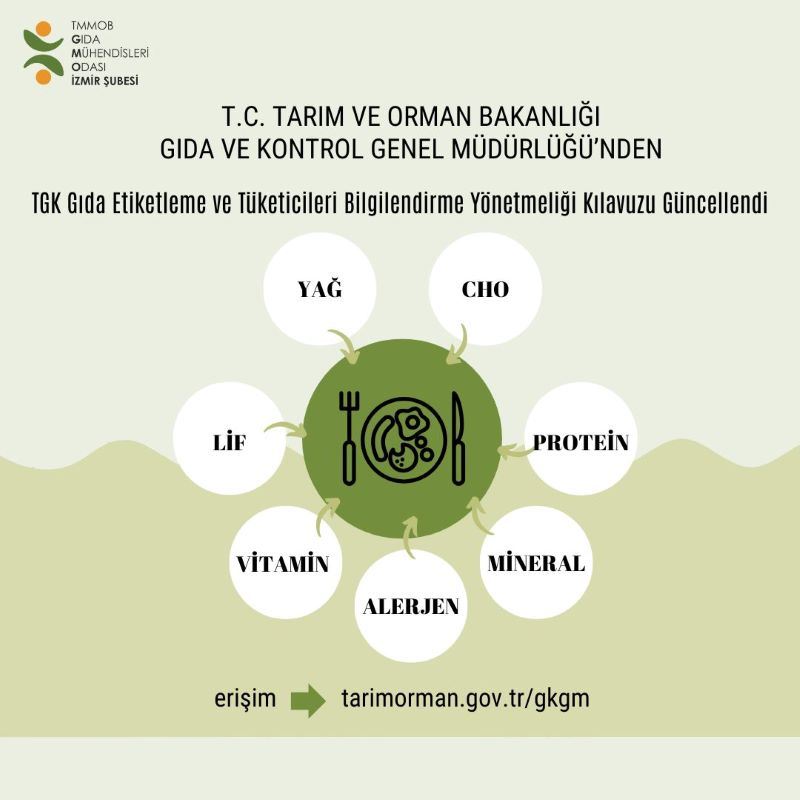 TÜRK GIDA KODEKSİ GIDA ETİKETLEME VE TÜKETİCİLERİ BİLGİLENDİRME YÖNETMELİĞİ KILAVUZU GÜNCELLENDİ