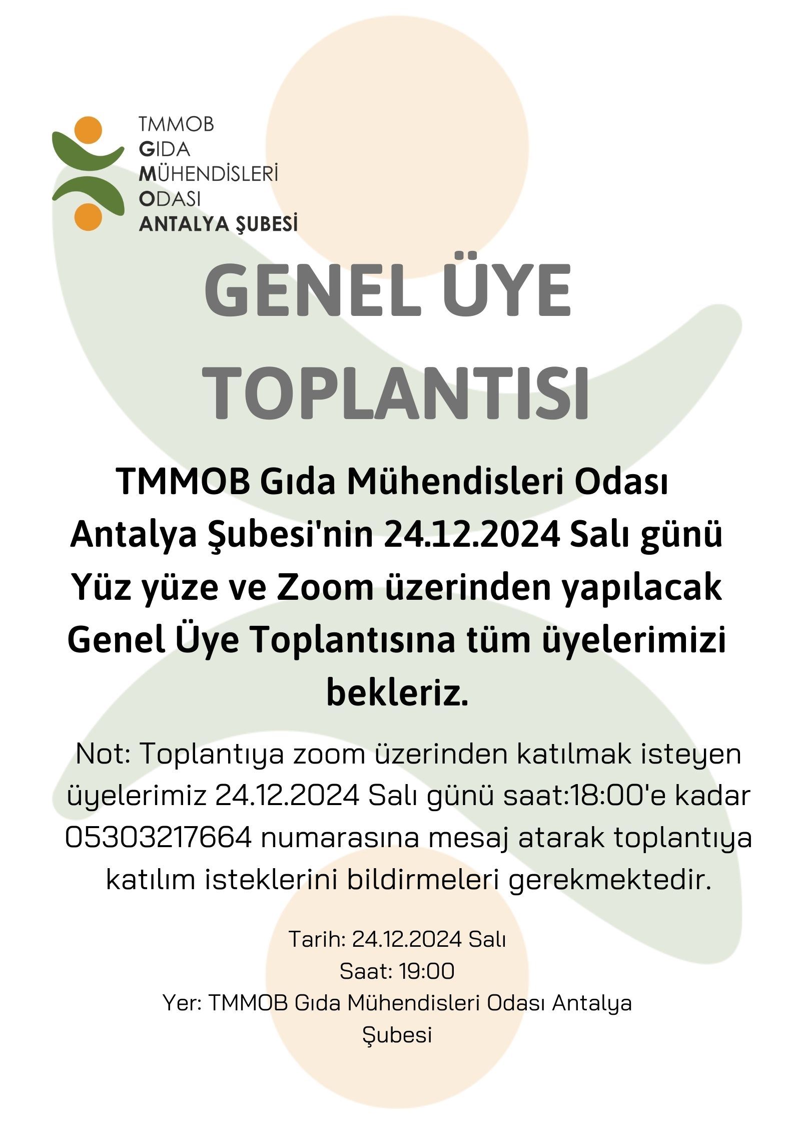 GENEL ÜYE TOPLANTISI