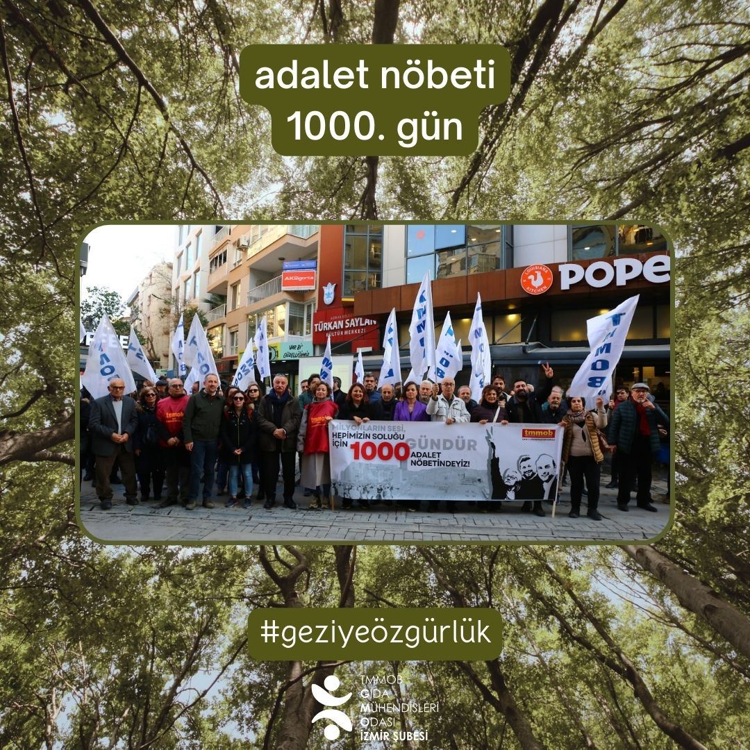 GEZİ İÇİN ADALET NÖBETİNDE 1000. GÜN