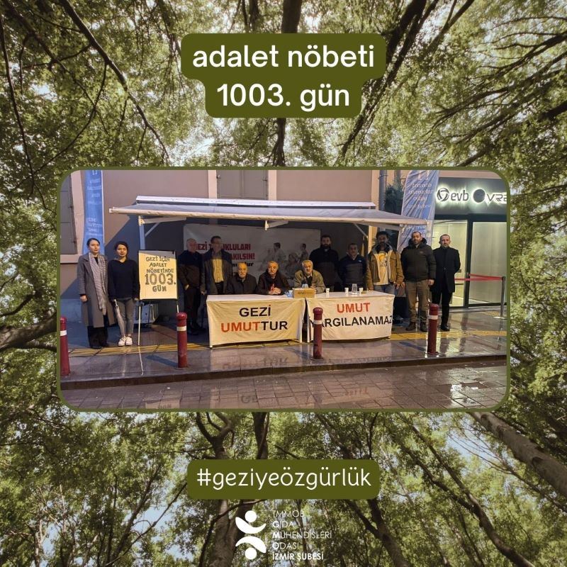 ADALET NÖBETİNDE 1003. GÜN