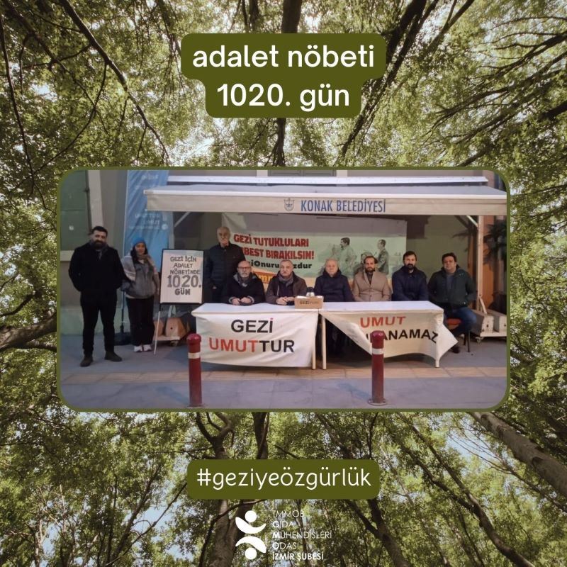 ADALET NÖBETİNDE 1020. GÜN