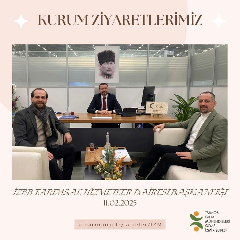 İZBB TARIMSAL HİZMETLER DAİRESİ BAŞKANLIĞI ZİYARET ETTİK